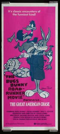 w689 BUGS BUNNY & ROAD RUNNER MOVIE Aust daybill movie poster '79