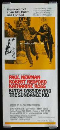 w692 BUTCH CASSIDY & THE SUNDANCE KID Aust daybill movie poster '69