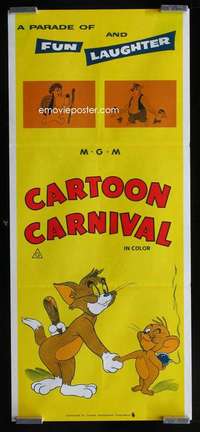 w702 CARTOON CARNIVAL Aust daybill movie poster '70s Tom & Jerry!