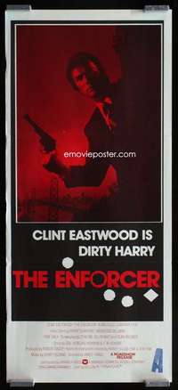 w759 ENFORCER Aust daybill movie poster '77 Eastwood, Dirty Harry!