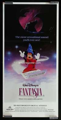 w768 FANTASIA Aust daybill movie poster R82 Mickey Mouse, Disney