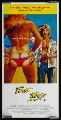 w769 FAST TIMES AT RIDGEMONT HIGH Aust daybill movie poster '82 best!