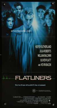 w774 FLATLINERS Aust daybill movie poster '90 Sutherland, Roberts
