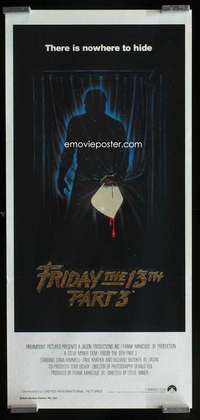 w782 FRIDAY THE 13th 3 - 3D Aust daybill movie poster '82 cool image!