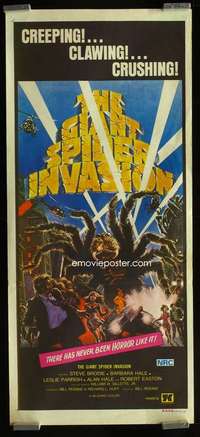 w794 GIANT SPIDER INVASION Aust daybill movie poster '75 big bugs!