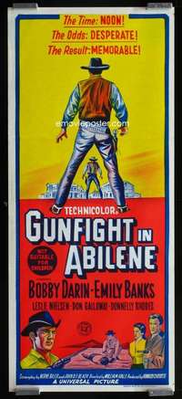 w813 GUNFIGHT IN ABILENE Aust daybill movie poster '67 Bobby Darin