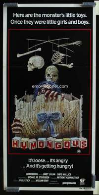 w832 HUMONGOUS Aust daybill movie poster '82 monster horror image!