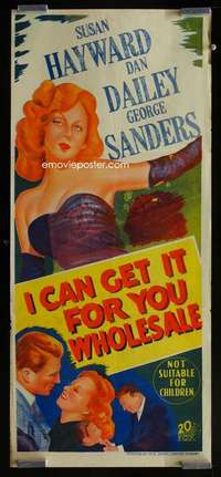 w835 I CAN GET IT FOR YOU WHOLESALE Aust daybill movie poster '51