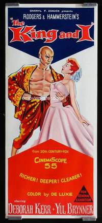 w858 KING & I Aust daybill movie poster R60s Deborah Kerr, Brynner