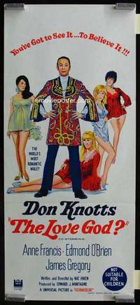 w878 LOVE GOD Aust daybill movie poster '69 sexy romantic Don Knotts!
