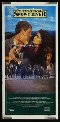 w888 MAN FROM SNOWY RIVER Aust daybill movie poster '82 George Miller