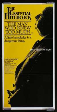 w889 MAN WHO KNEW TOO MUCH Aust daybill movie poster R83 Hitchcock