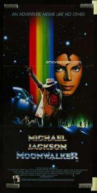 w903 MOONWALKER Aust daybill movie poster '88 Michael Jackson