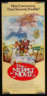 w906 MUPPET MOVIE Aust daybill movie poster '79 Henson, Kermit & Piggy