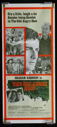 w917 ODD ANGRY SHOT Aust daybill movie poster '79 Vietnam War!