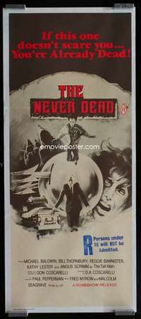 w936 PHANTASM Aust daybill movie poster '79 Baldwin, The Never Dead!