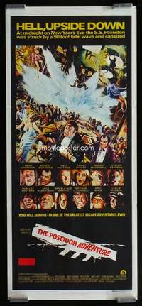 w944 POSEIDON ADVENTURE Aust daybill movie poster '72 Gene Hackman