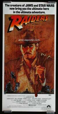 w952 RAIDERS OF THE LOST ARK Aust daybill movie poster '81 Ford
