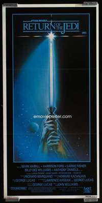 w962 RETURN OF THE JEDI style A Aust daybill movie poster '83 Lucas