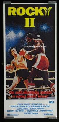 w968 ROCKY 2 Aust daybill movie poster '79 great boxing fight image!