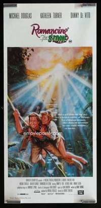 w971 ROMANCING THE STONE Aust daybill movie poster '84 Robert Zemeckis