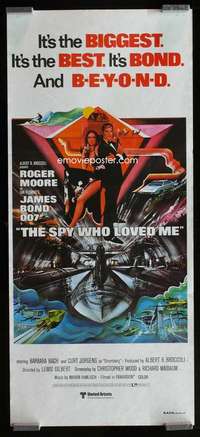 z006 SPY WHO LOVED ME Aust daybill movie poster '77