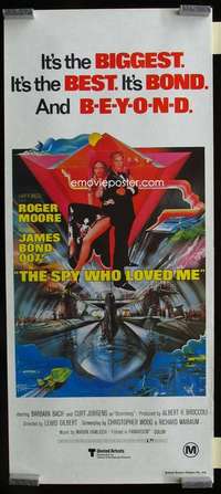 z007 SPY WHO LOVED ME Aust daybill movie poster R80s