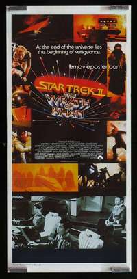 z012 STAR TREK 2 Aust daybill movie poster '82 Leonard Nimoy, Shatner