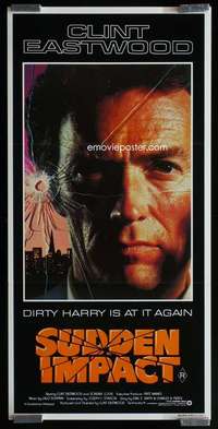 z023 SUDDEN IMPACT Aust daybill movie poster '83 Eastwood, Dirty Harry
