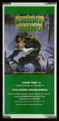 z027 SWAMP THING Aust daybill movie poster '82 Craven, Hescox art!