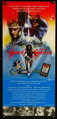 z029 SWORD & THE SORCERER Aust daybill movie poster '82 fantasy art!