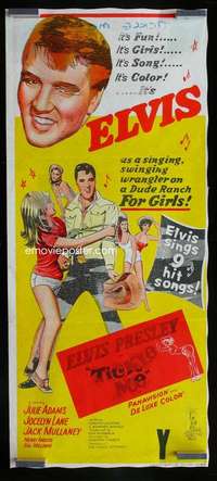 z048 TICKLE ME Aust daybill movie poster '65 sexy Elvis Presley!