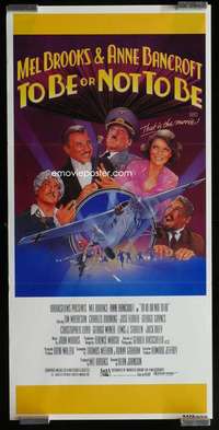 z050 TO BE OR NOT TO BE Aust daybill movie poster '83 Mel Brooks