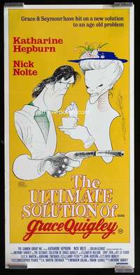 w800 GRACE QUIGLEY Aust daybill movie poster '85 Al Hirschfeld art!