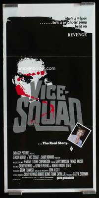 z072 VICE SQUAD Aust daybill movie poster '82 Season Hubley, Hauser