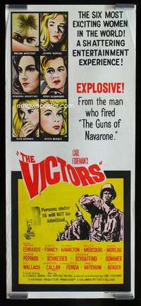 z073 VICTORS Aust daybill movie poster '64 Vince Edwards, Finney