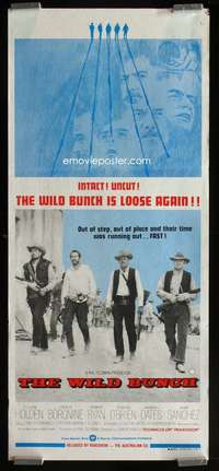z089 WILD BUNCH Aust daybill movie poster R70s Sam Peckinpah classic!