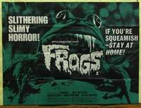 w113 FROGS British quad movie poster '72 great image, better than US!
