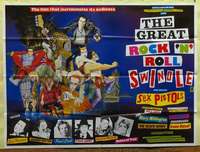 w122 GREAT ROCK 'N' ROLL SWINDLE British quad movie poster '80 punk!