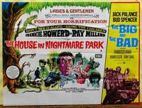 w135 HOUSE IN NIGHTMARE PARK/IT CAN BE DONE, AMIGO British quad movie poster '70s