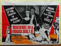 w136 HOUSE OF 1000 DOLLS British quad movie poster '67 Vincent Price