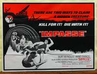 w144 IMPASSE British quad movie poster '69 Burt Reynolds, Anne Francis