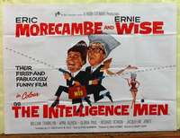 w147 INTELLIGENCE MEN British quad movie poster '65 Morecambe, Wise