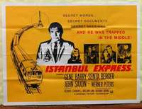 w148 ISTANBUL EXPRESS British quad movie poster '69 Gene Barry