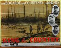 w151 KING & COUNTRY British quad movie poster '64 Dirk Bogarde