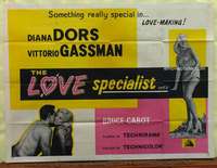 w169 LOVE SPECIALIST British quad movie poster '59 sexy Diana Dors!