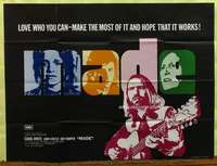 w172 MADE British quad movie poster '72 English rocker Roy Harper!