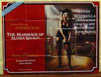 w176 MARRIAGE OF MARIA BRAUN British quad movie poster '79 Fassbinder