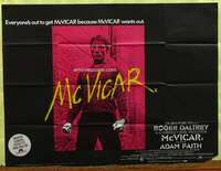 w178 McVICAR British quad movie poster '81 Roger Daltrey, biography!