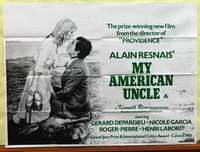 w188 MY AMERICAN UNCLE British quad movie poster '80 Alais Resnais